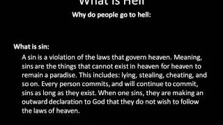 Hell - What is Hell - Apologetic Answers