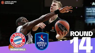 Bayern keeps Efes to 7 in the last quarter! | Round 14, Highlights | Turkish Airlines EuroLeague