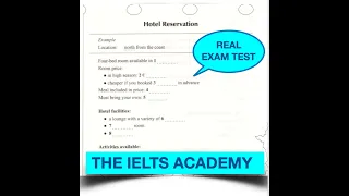 HOTEL RESERVATION - REAL EXAM LISTENING TEST (HD).. MUST TRY!