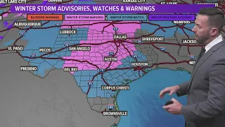 Arctic blast update: Winter Storm Watch issued for Southeast Texas