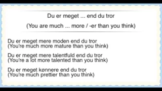 Learn Danish - 50 Happy Phrases! (Praise, compliments, thanking, gratitude, preferences, etc.)