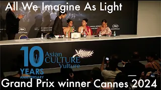 Cannes 2024 - Payal Kapadia on her Grand Prix win and what it means to Indian filmmakers (acv Q)