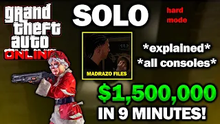 *Explained* SOLO - Cayo Perico REPLAY & DOOR Glitch - $1,500,000 In 9 Minutes - Gta Online Pc