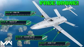 New Free Drone! MQ-25 Stingray-X Full Review and Test | Worth Grinding? | Modern Warships