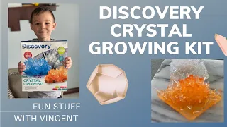 Discovery Crystal Growing Kit (How to Grow Crystals) Fun Stuff With Vincent. STEM