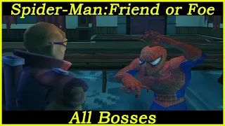 Spider-Man: Friend or Foe - All Bosses (With Cutscenes)