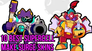 10 BEST SUPERCELL MAKE SURGE SKINS #supercellmake