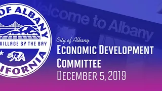 Economic Development Committee - Dec. 12, 2019