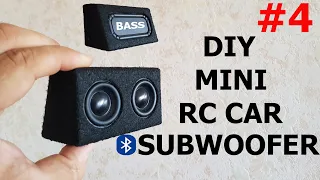 DIY Mini RC CAR Bluetooth Subwoofer v.4 With Bass Radiator |RC CAR SUB| GIVEAWAY