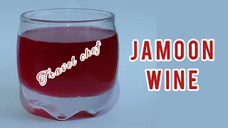 Jamun Fruit Wine Making | Recipe 160 | How to Make Jamun Wine At Home | Travel Chef