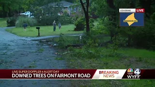 Heavy storm damage in Anderson County, South Carolina