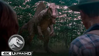 ジュラシック・パーク3 | スピノサウルスの追跡(4K HDR)