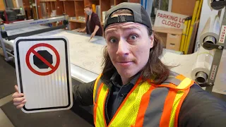 How STREET SIGNS are MADE - They're PRINTED?!