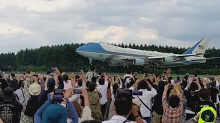 Air Force One arrives in Japan 22 May 2022