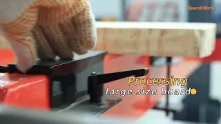 Wood polishing machine for big planks