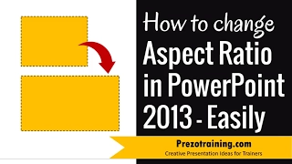 How To Change Aspect Ratio in PowerPoint 2013 ( IT IS EASY)