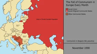 Fall of Communism in Europe Every Month