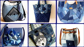 Most & Best Denim Stylish Shoulder Bags Patchwork ideas 2024