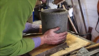 Molding a new crucible for metal casting