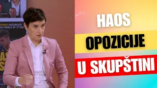 EKSKLUZIVNO -Ana Brnabic o haosu opozicije- "Smeju se gradjanima Srbije i ponovo pokazuju kakvi su"