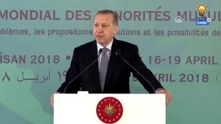 Cumhurbaşkanı Erdoğan, Dünya Müslüman Azınlıklar Zirvesi’nde konuştu