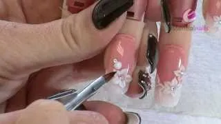 Kerry Benson - Wedding Flowers - Acrylic Nail Art Tutorial