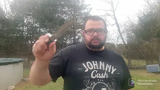 Harbor Freight Gordon Model GK 20 Bowie Knife Review and Torture Test. Buck 119 clone. #knives