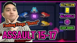 Guardian Tales Finding Frogs "Quest" World 15-17 [Completed] | All Purple & Yellow Cubes (Bonus)