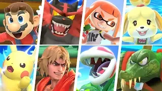 Super Smash Bros Ultimate - All 77 Characters Gameplay + Final Smashes (Final Roster)