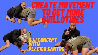 Simple BJJ Concept For Better Guillotine Success With Placido Santos