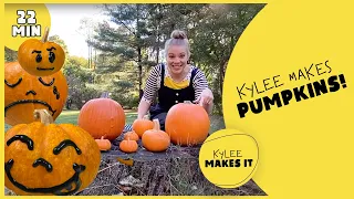 Kylee Makes a Pumpkin | Kids Art Video about Lines, Pumpkin Decorating, and Identifying Feelings