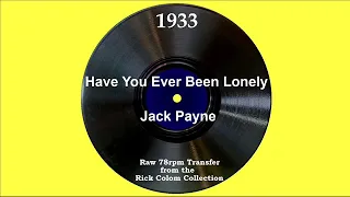 1933 Jack Payne - Have You Ever Been Lonely (with vocal trio)