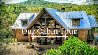 PART 1: OUR HOME TOUR/ WE LIVED IN A CABIN!! BLUE RIDGE MOUNTAINS