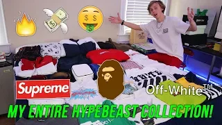 MY ENTIRE HYPEBEAST CLOTHING COLLECTION 2020! (Supreme, Off White, LV)