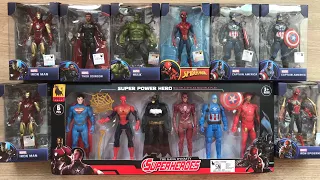 6 Minutes Satisfying With Unboxing Superhero Avengers Set 14 Pieces | ASMR | Spiderman, Ironman Full