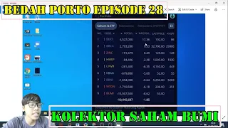 ✍ Bedah portofolio saham Eps 28 - BEKS BBCA ZINC HMSP UNVR KBAG BBNI WTON BUMI Anslisa review