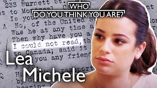 Lea Michele's Great Grandmother couldn't read or write!