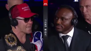 Colby Covington verbally destroys Kamaru Usman UFC NEWARK post fight altercation