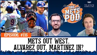 Mets out west, Francisco Alvarez out long, J.D. Martinez coming in soon? | The Mets Pod | SNY