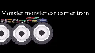 4 Monsters car carrier train wheels