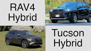 Toyota RAV4 Hybrid VS Hyundai Tucson Hybrid // Look out Toyota!