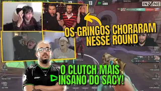 REAÇÃO DOS GRINGOS AO 4K CLUTCH INSANO DO SACY