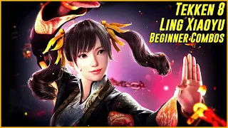 Ling Xiaoyu Tekken 8 Beginner Combos! [4K 60FPS]