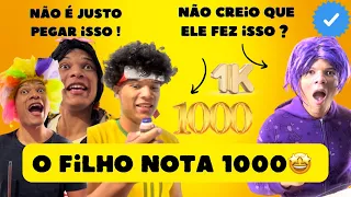 O FILHO NOTA MIL 🤩 QUE EXEMPLO ! #shorts #youtubeshorts