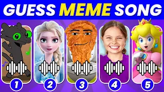 GUESS MEME & WHO'S SINGING 🎤🎵 🔥| Lay Lay,Salish Matter, Toothless, MrBeast, Tenge, Elsa, Gegagedi