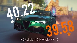 ASPHALT 9 - ALFA ROMEO GIULIA GTAm GRAND PRIX - ROUND 1 - 40.220 1* / 39.585 OC 1*