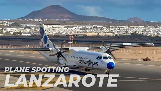 LANZAROTE AIRPORT: Over 30 minutes of PLANE SPOTTING!