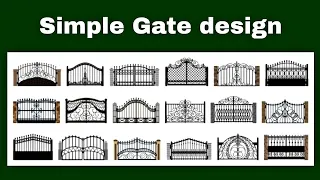 Simple Sima Gate/Iron gate design/Steel gate/wall gate/Boundary gate Model/House Front door.