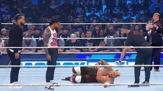 With Roman Reigns Absent, The Usos Attack Solo Sikoa | WWE Smackdown highlights 06/23/2023