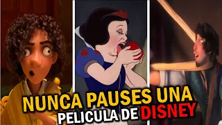 NUNCA PAUSES una PELICULA DE DISNEY... Te arrepentirás... 😂 | Si te ries PIERDES